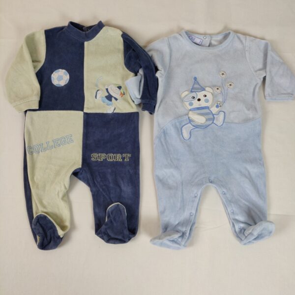 2 pyjamas 1 pièce - Multimarques - 6M