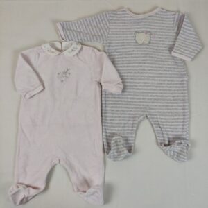 2 pyjamas 1 pièce - Bout'chou - 9M