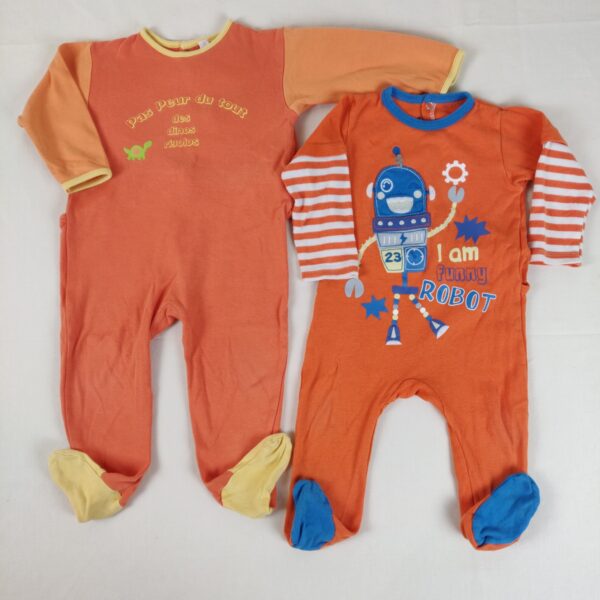 2 pyjamas 1 pièce - Multimarques - 18M