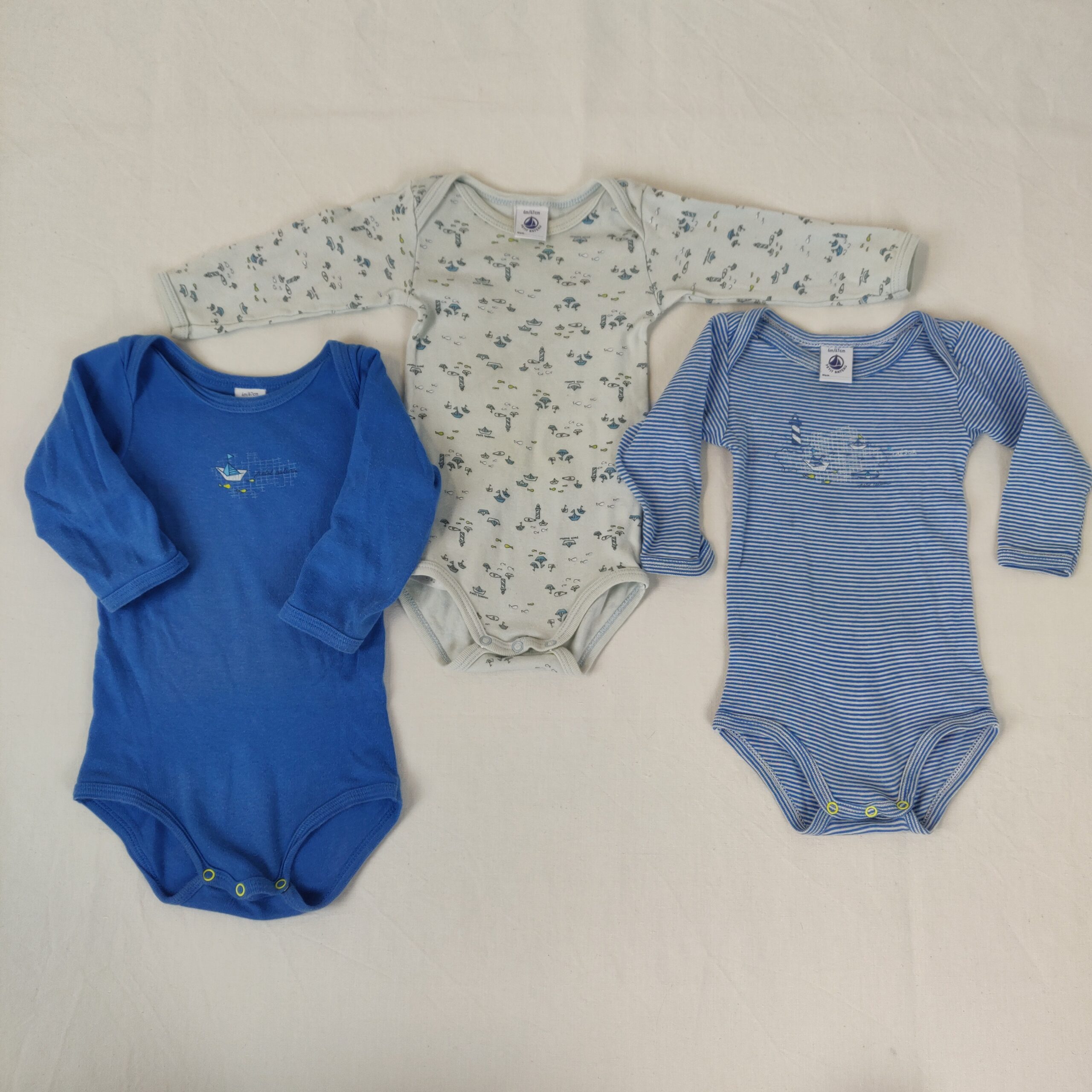 3 bodies - Petit Bateau - 6M