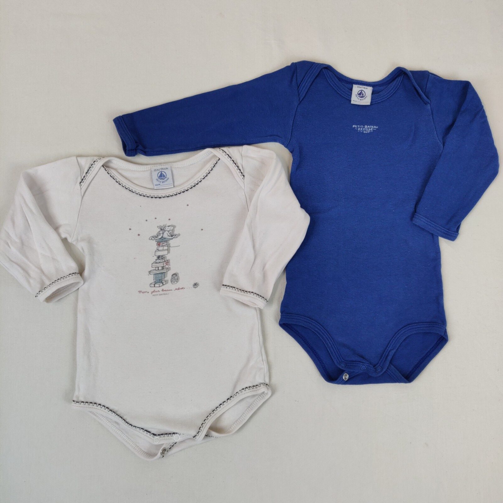 2 bodies - Petit Bateau - 12M