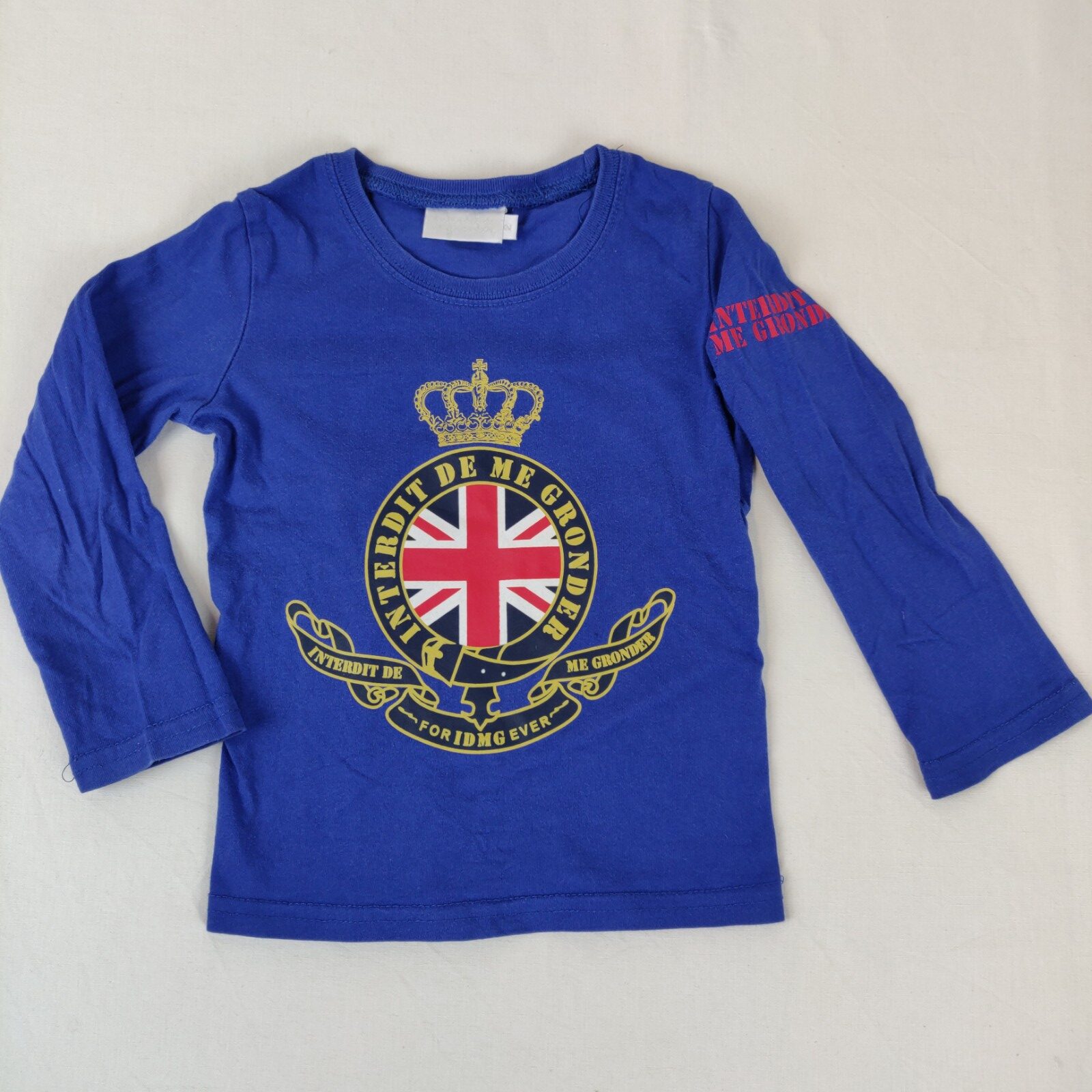 T-shirt manches longues - Interdit de me Gronder - 2A