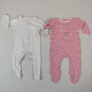 2 pyjamas 1 pièce - Multimarques - 6M