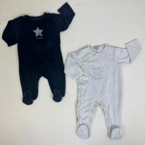 2 pyjamas 1 pièce - Multimarques - 9M