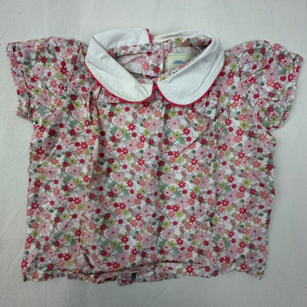Blouse manches courtes - Bleu-Miel - 2A
