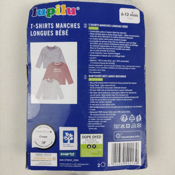 T-shirt manches longues - Lupilu - 12M – Image 2