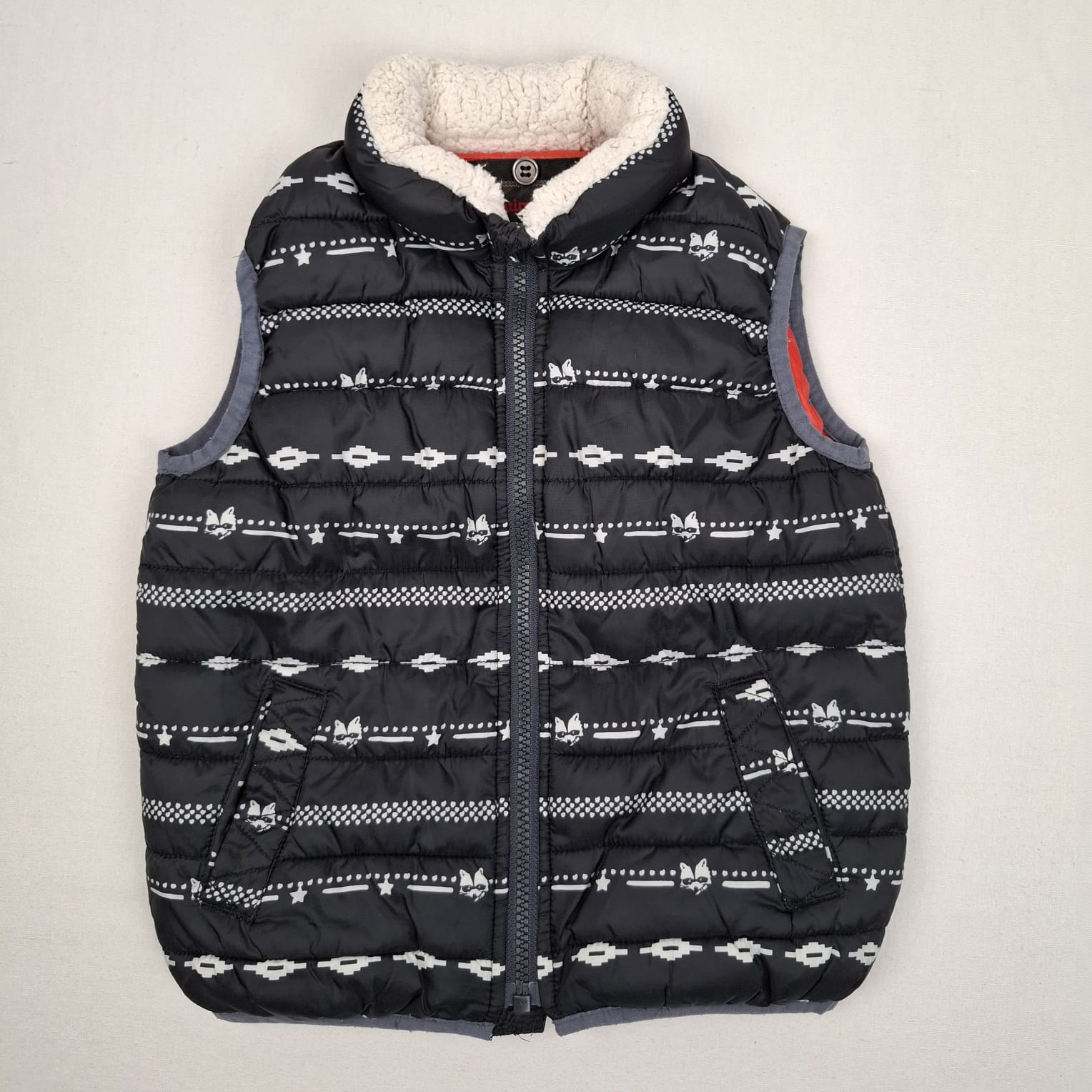 Doudoune D'Hiver Catimini Fille 12 Ans - Manteau Bleu Marine Métallisé Capuche - Occasion Très Bon État