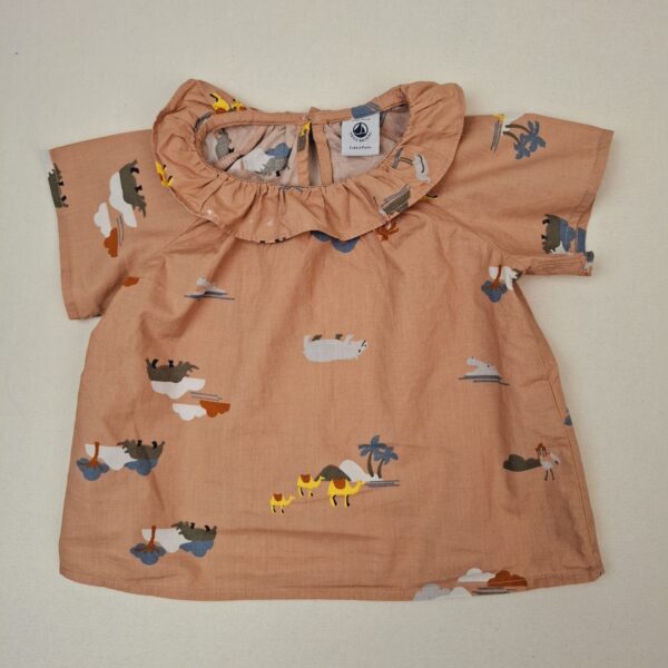 Blouse manches courtes - Petit Bateau - 12M