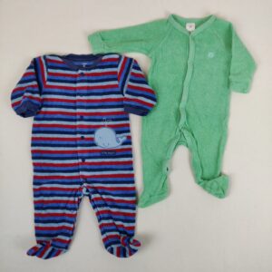 2 pyjamas 1 pièce - Multimarques - 6M