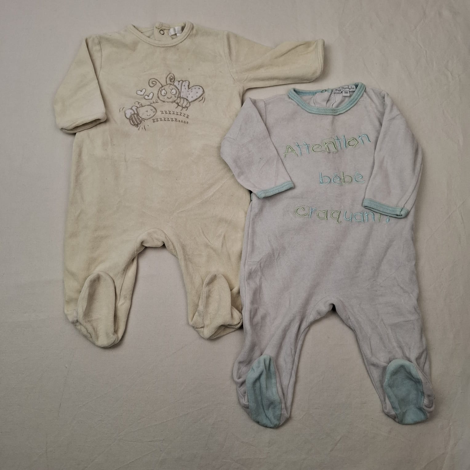 2 pyjamas 1 pièce - Multimarques - 9M