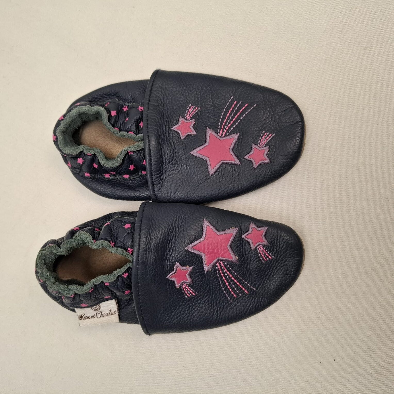 Chaussons - Rose et Chocolat - P25