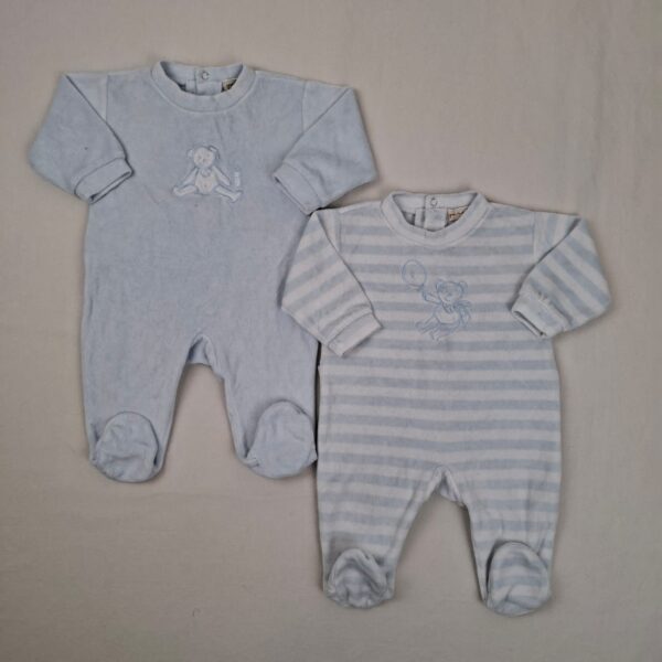 2 pyjamas 1 pièce - Grain de Blé - 3M