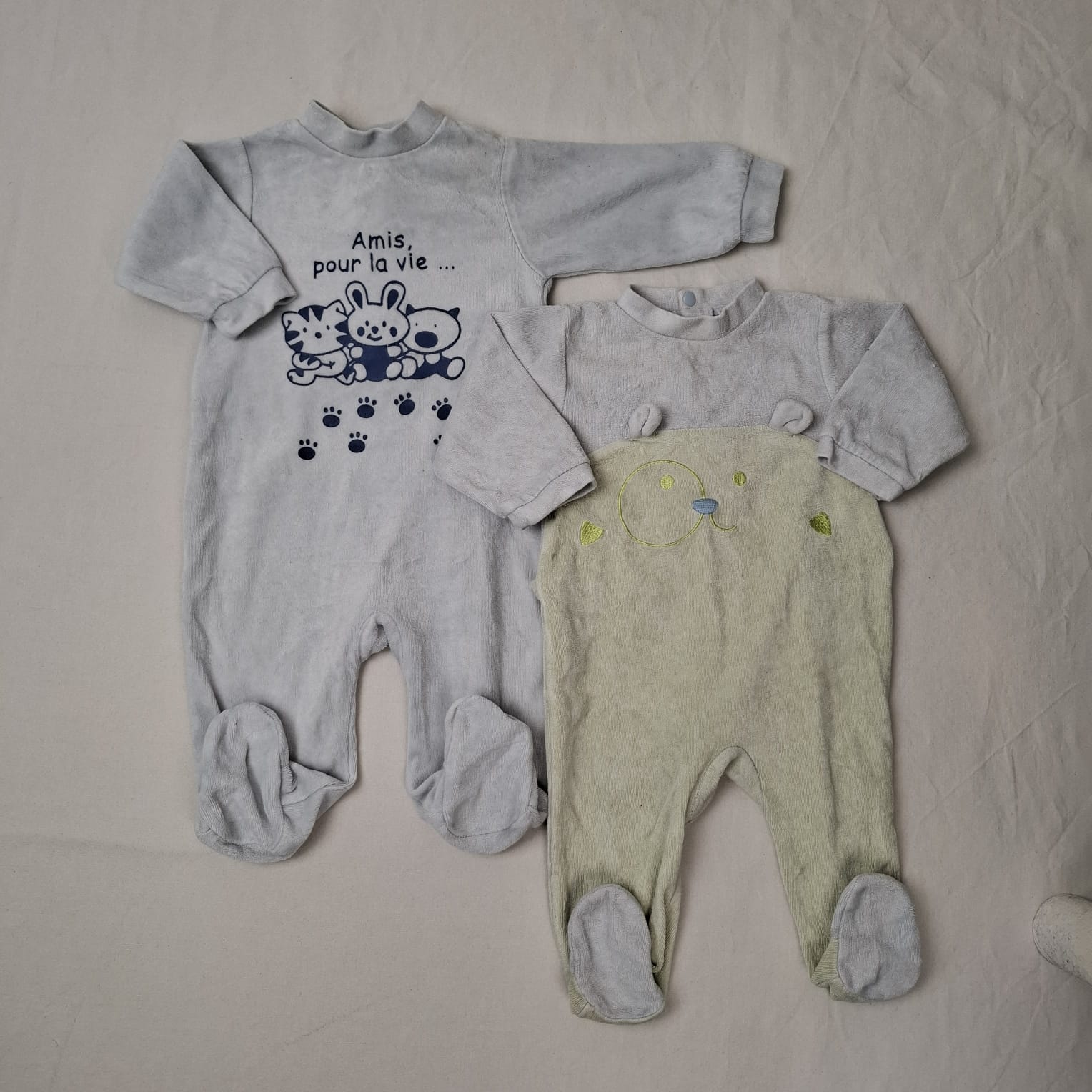 2 pyjamas 1 pièce - Nuit d'étoiles - 3M