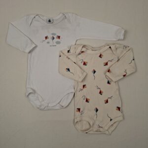 2 bodies - Petit Bateau - 6M