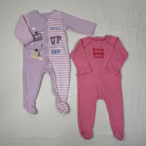 2 pyjamas 1 pièce - Monoprix Kids - 12M