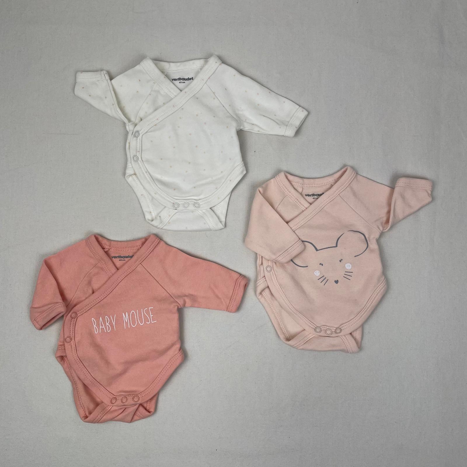 3 bodies - Vertbaudet - PRÉMATURÉ