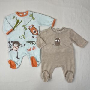 2 pyjamas 1 pièce - Multimarques - 3M