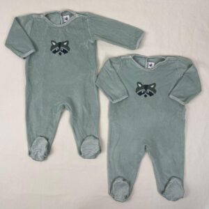 2 pyjamas 1 pièce - Petit Bateau - 12M