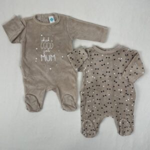 2 pyjamas 1 pièce - Tex - NAISSANCE