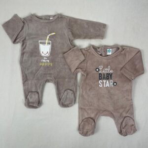 2 pyjamas 1 pièce - Tex - NAISSANCE