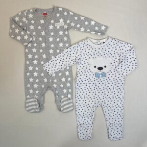 2 pyjamas 1 pièce - Multimarques - 6M