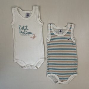 2 bodies - Petit Bateau - 6M