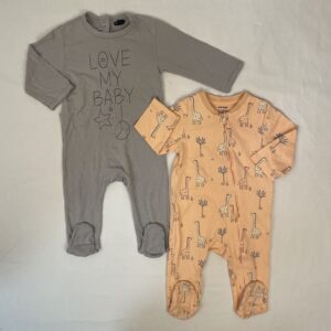2 pyjamas 1 pièce - Kiabi - 9M