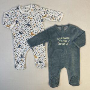 2 pyjamas 1 pièce - Vertbaudet - 6M
