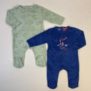 2 pyjamas 1 pièce - Multimarques - 6M