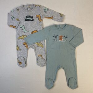 2 pyjamas 1 pièce - Kiabi - 6M
