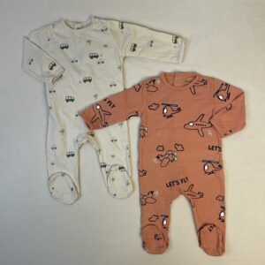 2 pyjamas 1 pièce - Kiabi - 6M