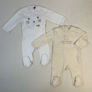 2 pyjamas 1 pièce - Kiabi - 6M