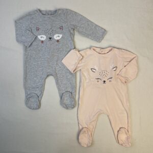 2 pyjamas 1 pièce - La Redoute - 9M