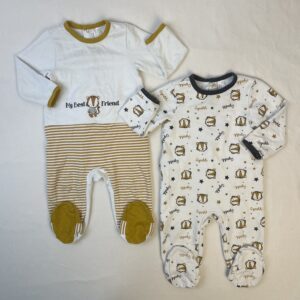 2 pyjamas 1 pièce - Orchestra - 18M