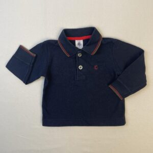 Polo manches longues - Petit Bateau - 12M