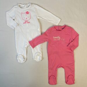 2 pyjamas 1 pièce - Multimarques - 9M