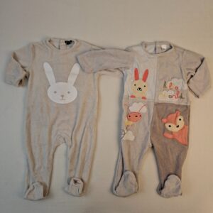 2 pyjamas 1 pièce - Multimarques - 9M