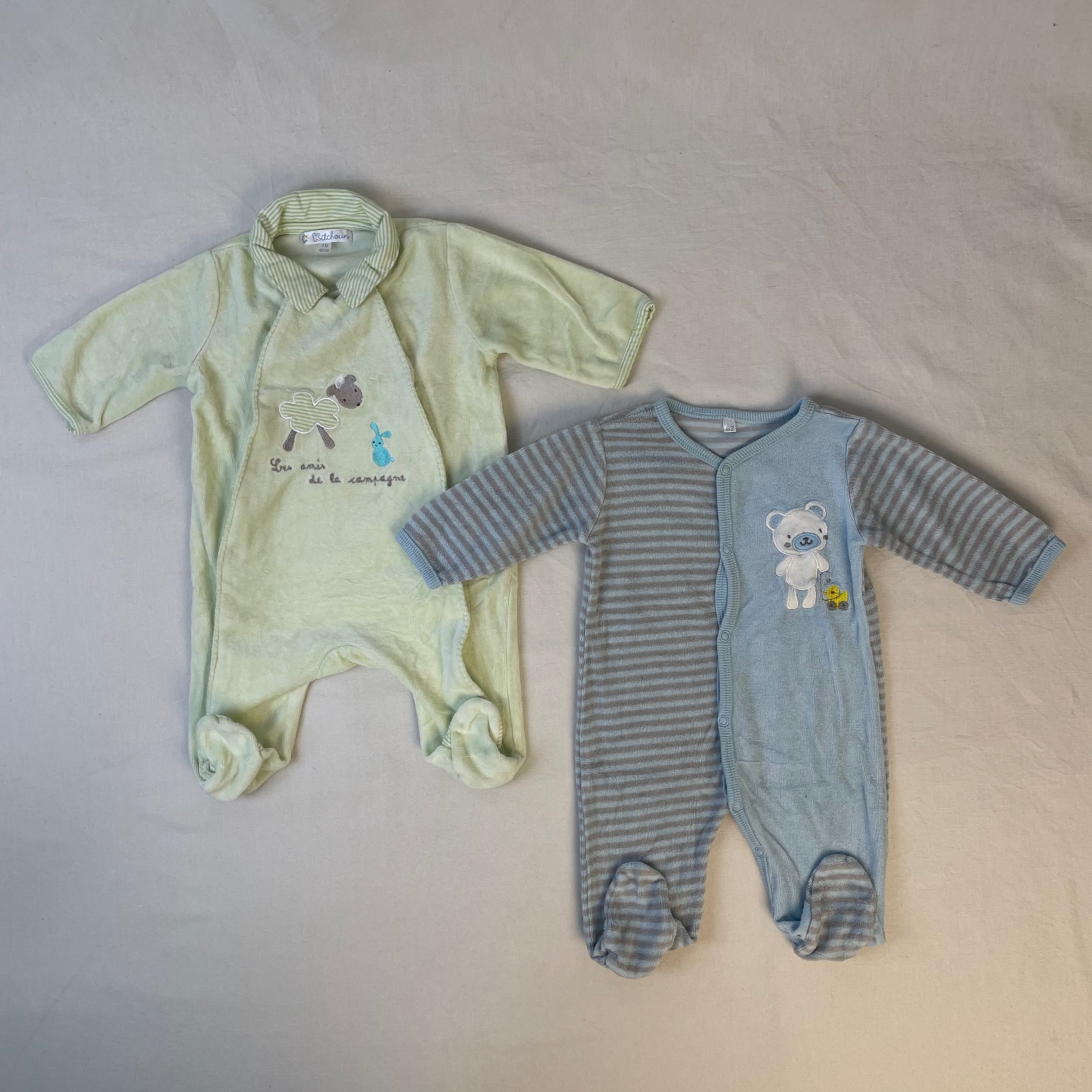 2 pyjamas 1 pièce - Multimarques - 3M