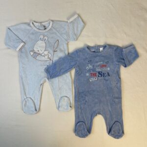 2 pyjamas 1 pièce - Multimarques - 6M