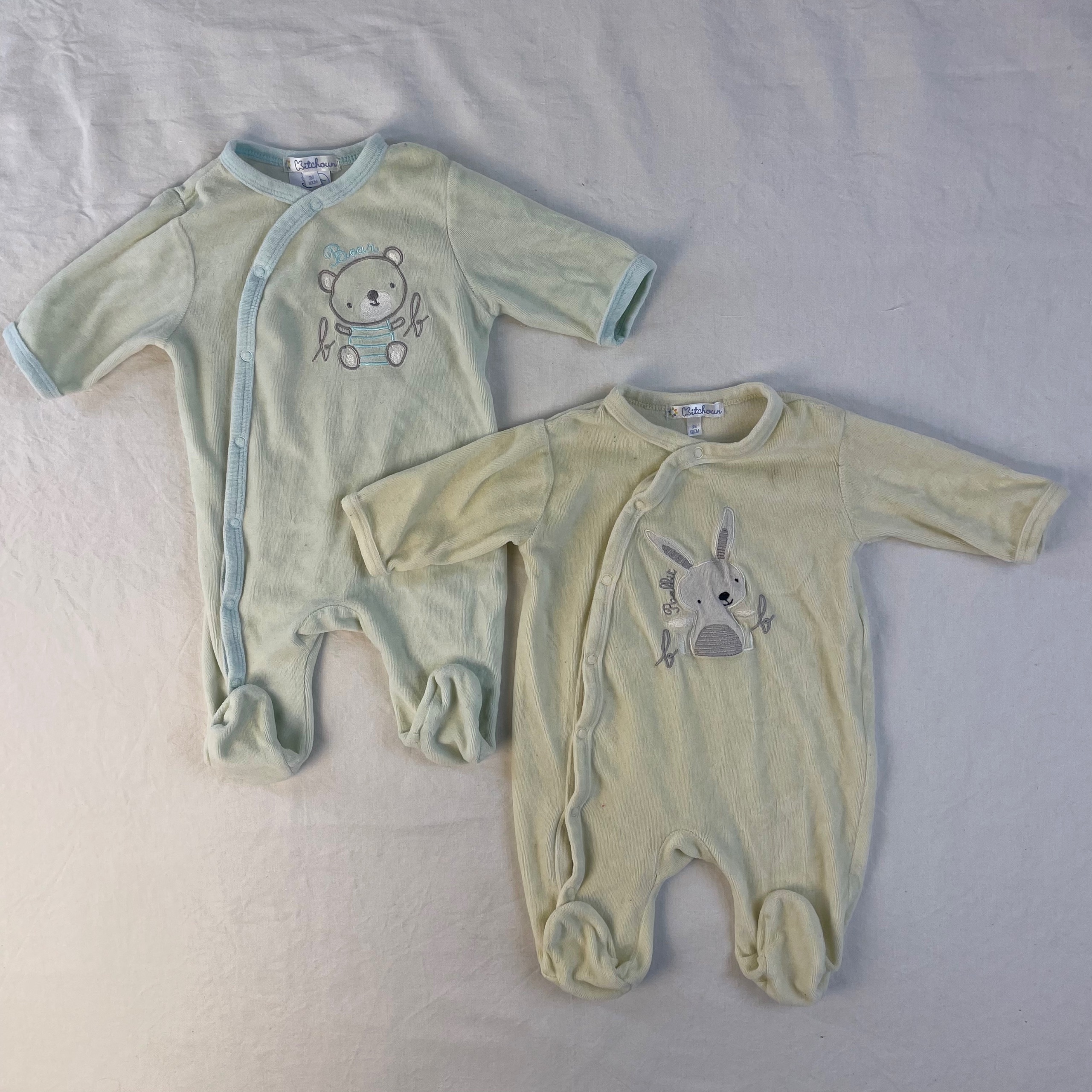2 pyjamas 1 pièce - Kitchoun - 3M