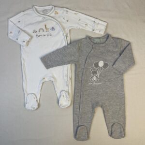 2 pyjamas 1 pièce - Multimarques - 6M
