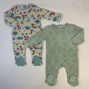 2 pyjamas 1 pièce - Multimarques - 6M