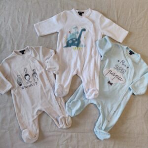 3 pyjamas 1 pièce - Kiabi - 3M