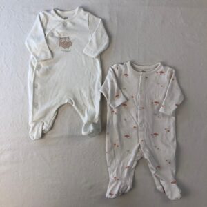 2 pyjamas 1 pièce - Tex - NAISSANCE