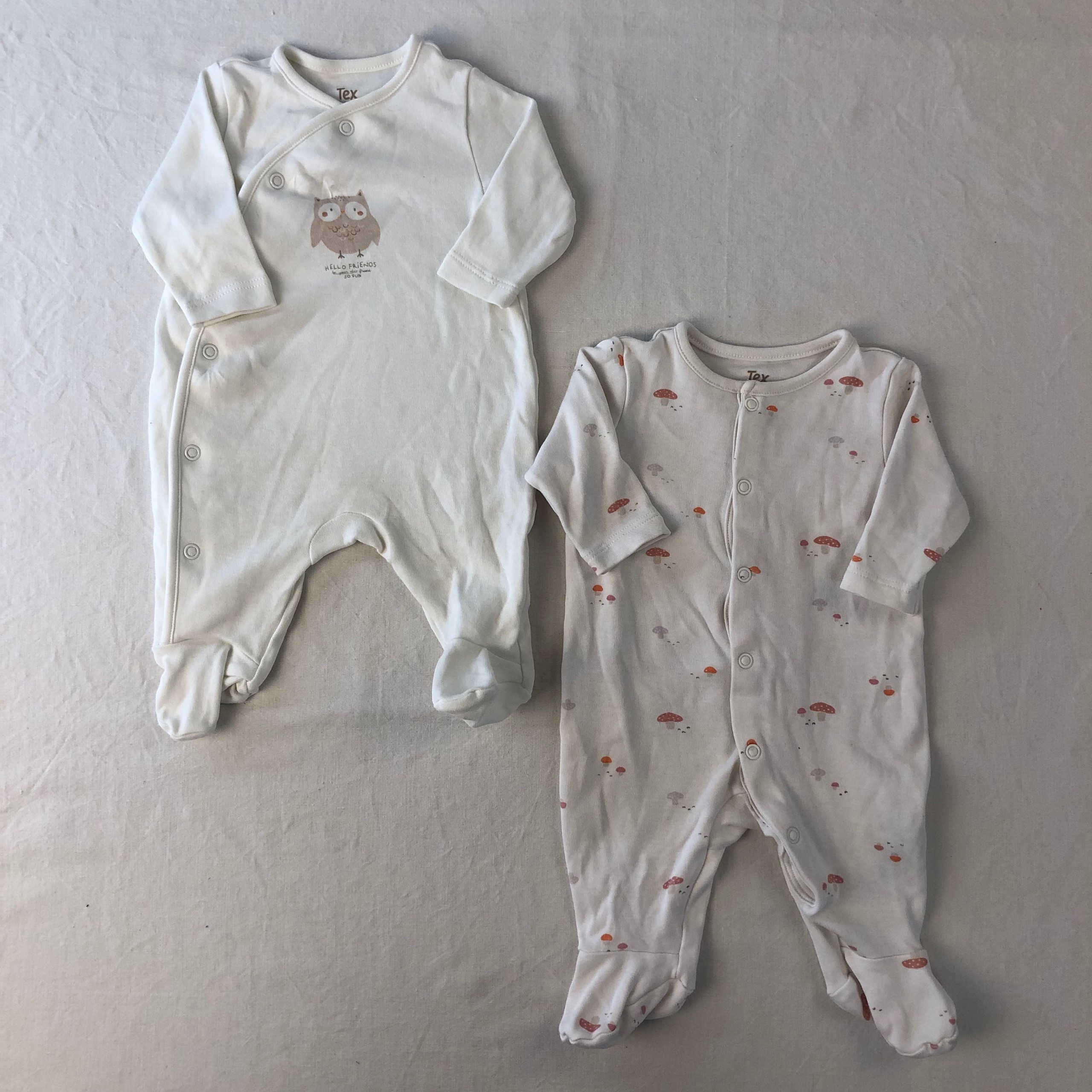 2 pyjamas 1 pièce - Tex - NAISSANCE