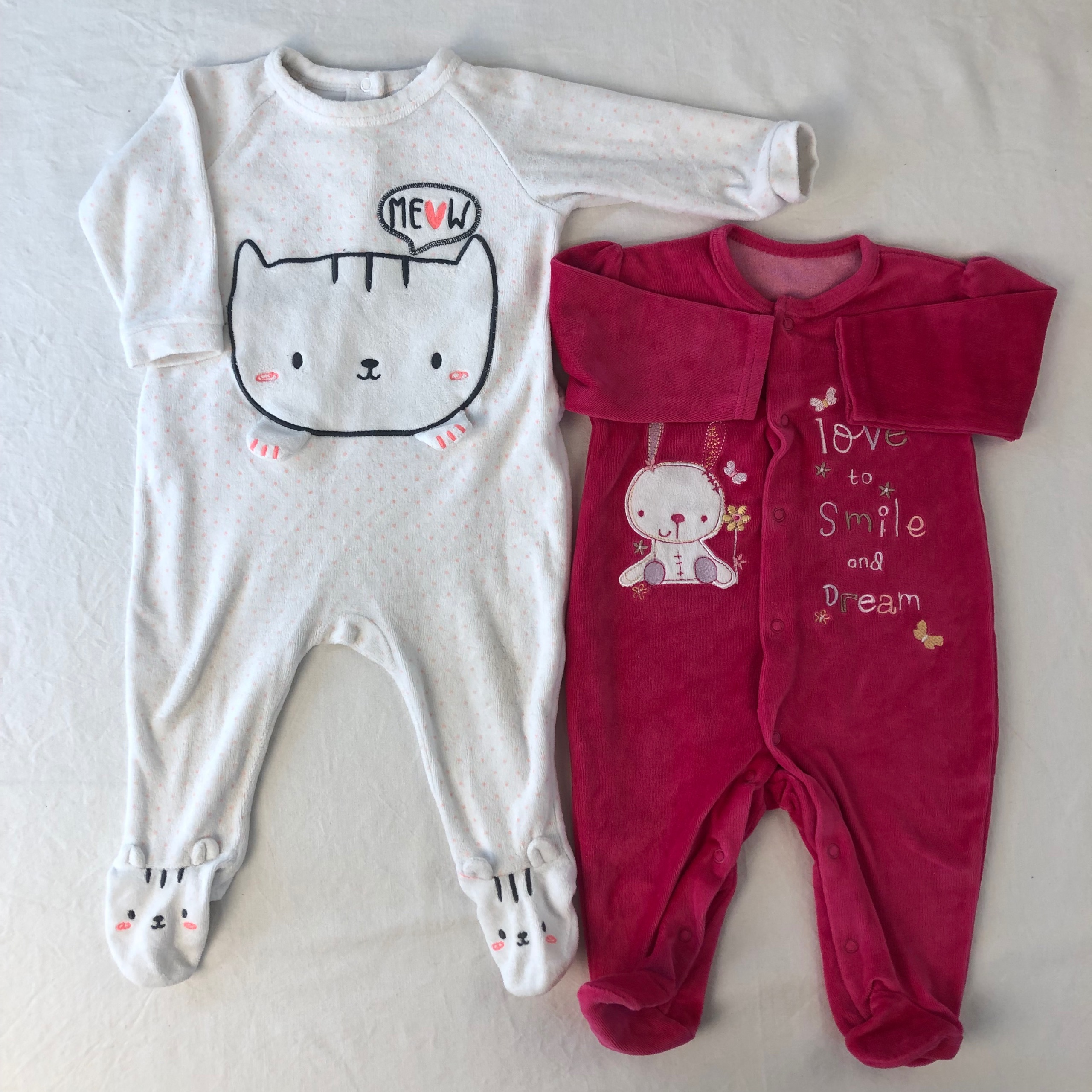 2 pyjamas 1 pièce - Multimarques - 9M