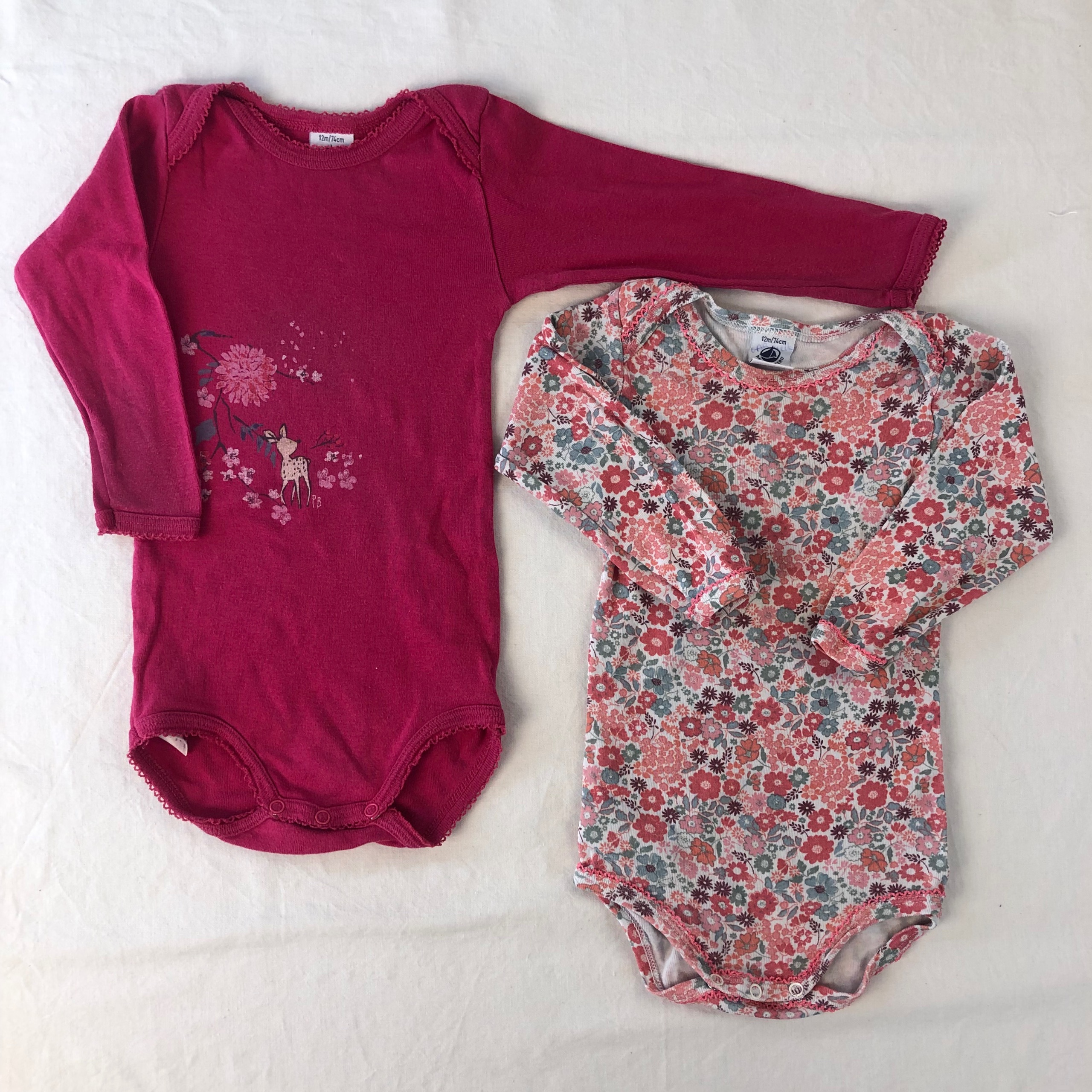 2 bodies - Petit Bateau - 12M