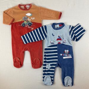2 pyjamas 1 pièce - Multimarques - 9M