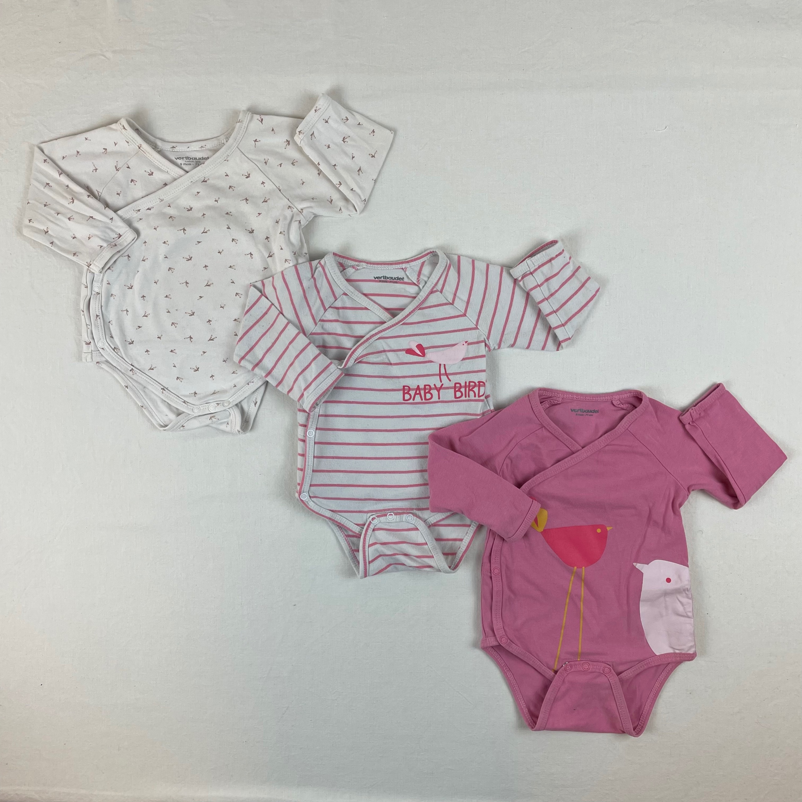3 bodies - Vertbaudet - 9M