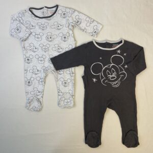 2 pyjamas 1 pièce - Disney - 18M